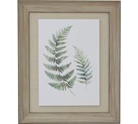 Hill Interiors - Peinture d'art encadrée, Fern Duo, bois HI5039 (60 cm x 5 cm x 50 cm) (Blanc/Vert/Brun)