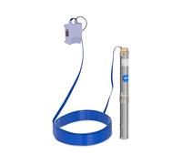 Hillvert Pompe Immergée 3800 L/h, 250 W, Profondeur de pompage max. 28 m, Diamètre de la pompe 70 mm, Acier inox - Pompe de Puits Submersible