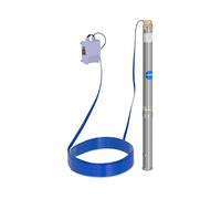 Hillvert Pompe Immergée 3800 L/h, 550 W, Profondeur de pompage max. 60 m, Diamètre de la pompe 70 mm, Acier inox - Pompe de Puits Submersible