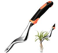 Hillylolly Désherbeur Manuel, Arrache Herbe, Couteau Désherbeur, Outil Désherbage, Arrache Racine, Mauvaise Herbe Outil, Weeder, Enlever Herbes, avec Outil de Manche en Caoutchouc, Longueur: 29 cm