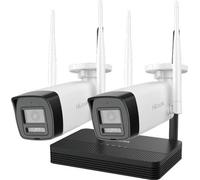 HiLook Powered by HIKVISION/ KIT Bullet WiFi IKS-2044BH-PH/W/ 4Mpx/ 2x caméras IPC-B140HA-LDF/W/ 1x NVR-DS-7104NI-S1/W