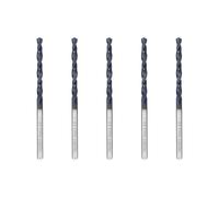 Hilpaty Forets Hélicoïdaux Professionnel Foret à Mèche M35 HSS-Co à Revêtement AlTiN, Standard DIN 338 (3.2mm x 65mm x 5pcs)