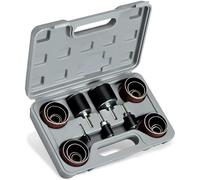 hiltex 10342 Kit de tambour de ponçage | 26 pièces | Manchons de ponçage assortis et 5 tambours en caoutchouc | 1/2, 3/4, 1, 1-1/2 et 5 pouces | Travail du bois