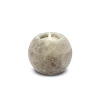 Himalaya Sel Dreams Cristal Photophore Rond, Grey Line, Cristal de sel, Gris, 9 x 9 x 8 cm