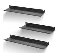 himaly Étagères Flottantes, Lot de 3, Étagères Murales en Métal 30/35/40 cm, Etagère avec Roulement Solide de 12 kg, Etagères d'affichage pour Mur, Salon, Cuisine, Chambre, Bureau