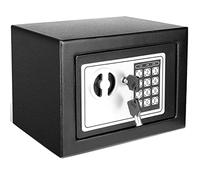 Himimi Petit Coffre Fort Coffre-Fort électronique Mini Coffre Fort Mini Coffre-Fort 23 x 17 x 17 cm, Noir