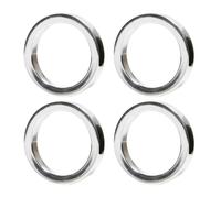 Himla Rond de serviette Vasa Lot de 4 Argenté