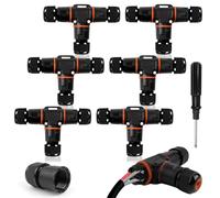 HIMOMO Connecteur de Câble Étanche IP68 - Boîte de Jonction en T à 3 Voies, 3 Broches, pour Câbles Ø 3-12 mm - Raccordement Électrique Extérieur