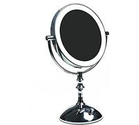 HIMRY KXD3136N-7x Miroir cosmétique Fin à LED, grossissement x7, luminosité réglable en continu, Miroir de Table éclairé, Miroir de Salle de Bain, Rasage de Maquillage, Zoom Normal + 7X