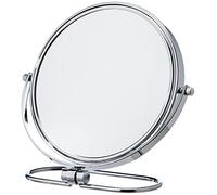 HIMRY Pliable Double Face Miroir grossissant Grossissement 8 inch, 7 x, Rotatif à 360 °. Miroir cosmétique Miroir de Table Miroir 2 : Normal et 7, kxd3125 - Chromé - Grossissement 7 x KXD3125-7x