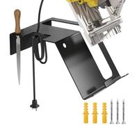 Hin Étagère de rangement pour scie circulaire, étagère de rangement pour outils électriques, organiseur pratique pour le garage, sécurité de résistance antirouille pour abri de garage, établi, atelier