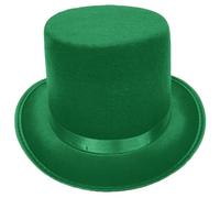 HINAYOSAN Chapeau haut de forme pour femme et homme - Chapeau non tissé - Vert, Vert, 2-3