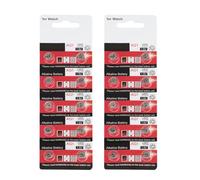 HINAYOSAN Lot de 10/20 piles bouton AG1/LR621 - Longue durée de vie - 1,5 V - Pour montres et petits appareils électroniques