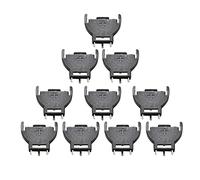 HINAYOSAN Lot de 10 douilles demi-rondes en plastique noir CR2032 2032 3 V 3 V pour boîtiers de piles verticaux à 3 broches