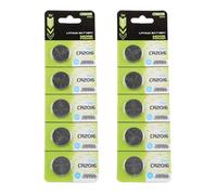 HINAYOSAN Lot de 5/10 piles bouton CR2016 au lithium 3 V pour montres, calculatrices, fiabilité, alimentation