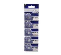 HINAYOSAN Lot de 5 piles bouton CR1025 3 V pour montres, calculatrices, clés et télécommandes