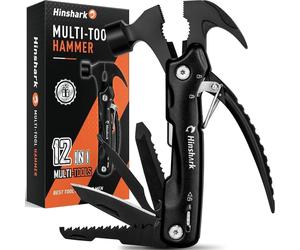 Hinshark Multitool Marteau 12-en-1 Cadeau Hommes Accessoires de camping