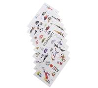 HINTRMENT 10 Feuilles D'autocollants Football pour Garçon et Filles en Papier Décoratifs et Faciles à Transférer, Tatouages Éphémères pour Jeu de Balle de Foot et Activités