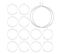 HINTRMENT 150 Marqueurs pour Verres à Vin en Plaque Électrique Argentée, Design Unique et Simple, 150 Pièces pour Fêtes D'anniversaire et Événements, Évitez les Confusions