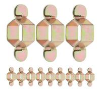HINTRMENT 20 Pièces Clé à Plombier Clé à Tuyau de Plombier en Acier Inoxydable, Structure Hexagonale Creuse, pour Robinets et Tuyaux D'entrée, Salle de Bain, Réparations Nomades, Or