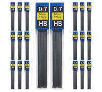 HINTRMENT 240 Recharges de Crayon Hb 0,7 Mm Noires en Résine pour Porte-mine, Écriture Lisse sans Taille-crayon, Boîte Compacte, pour Dessin et Croquis