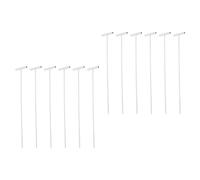 HINTRMENT Barres de Fer Amovibles Argentées pour Porte à Pigeons, Lot de 12 Pièces, Faciles à Installer Utiliser, Accessoires pour Cage à Oiseaux