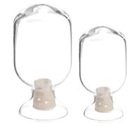 HINTRMENT Bocaux en Verre Transparent et 125ml Structure Stable Lot de 2 250ml et Design Délicat pour Décoration Maison pour Rangement et Exposition