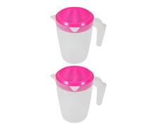 HINTRMENT Bouteille d'eau intelligente 1L avec couvercle ABS rouge lot de 2 pour réfrigérateur boissons froides café restaurant