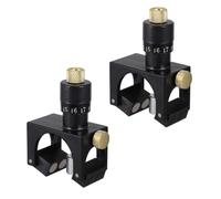 HINTRMENT Calibrateur de Raboteuse Outil de Positionnement Précis 2pcs en Plastique et Fer Aligneur Fiable pour Réglage de Couteau de Rabot pour Travaux de Rabotage
