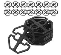 HINTRMENT Clip de Disque Antidérapant Octogonal en Plastique pour Coussins de Fauteuil - 100 Pièces pour Housses de Canapé et Sièges Inclinables