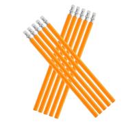 HINTRMENT Lot de 10 Crayons à Dessin en Bois Hb pour École et Bureau, Crayon de Construction en Graphite Jaune, pour Marquage et Écriture Précise