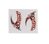 HINTRMENT Lot de 8 Paires D’Autocollants de Maquillage Yeux Décor des Yeux Noir Solide et Résistant à la Transpiration Tatouages Temporaires Visage pour Festivals Cosplay et Fêtes