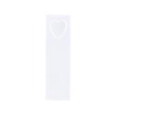 HINTRMENT Moules à Marque-Pages Lot de 5 en Silicone Forme de Cœur Matériau Silicone Solide sans Déformation pour Loisirs Créatifs DIY pour Moulage Artisanal