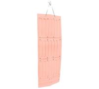 HINTRMENT Organisateur Mural Étagère Murale Pratique en Feutre Rose pour Rangement Clips et Barrettes Filles pour Accessoires Cheveux et Nœuds pour Porte
