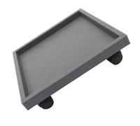HINTRMENT Plateau sous-Pot Carré à roulettes 360 Mm, Support Roulant pour Plantes D’intérieur en Polypropylène et Résine, Base Mobile Robuste pour Jardinières, Balcon et Intérieur