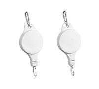 Hintyne Cintre réglable pour plantes poulie pour plantes crochet de panier suspendu réglable crochets de plafond rétractables blanc 2 pièces