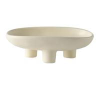 Hintyne Coupes à fruits pour la cuisine coupe à fruits sur pied en céramique 3 pieds coupe ovale de 25 cm grand bol sur piédestal plateau décoratif pour et pains style 1