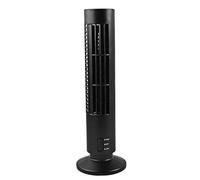 Hintyne Ventilateur Tour Portable Ventilateur Sans Pales Ventilateur Sur Pied Oscillant Pour Chambres à Coucher Salons Cuisine 2 Vitesses 13 Pouces (Noir)