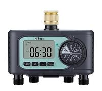 HiOazo programmateur d'arrosage 4 Voies, Minuterie Robinet Jardin, arrosage Automatique et Gain de Temps, Délai de Pluie, arrosage Manuel, pour Serre, Pelouse et Jardin, HO-WT-4Z