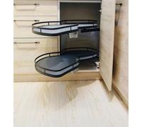 HIPdudRTG Étagères de rangement pour placards, Support de rangement for plateau d'angle aveugle cuisine(Left)