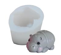 Hippo Pastry Mold | Silicone 3D Mold Fondant Pastry Animal | Fondant , | Fondant Pastry Sugar- Craft Molds For Cupcake Cookie - Thai Little Hippo Silicone Mold
