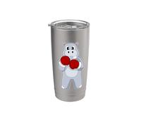 Hippopotame Boxer Gants de boxe Boxe Gobelet isotherme en acier inoxydable double paroi