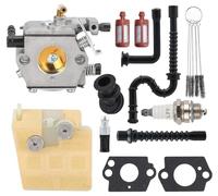 Hippotech 1121 120 1612 Carburateur pour Stihl 026 MS260 MS240 MS 240 024 024AV 024S Tronçonneuses Carburateur pour Walbro WT-194 WT-194-1 avec Filtre à Air Kit de Mise au Point de Bougie