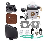 Hippotech C1Q-S97 Kit de réparation de carburateur avec filtre à air et ligne de carburant de rechange pour Stihl FS38 FS45 FS46 FS55R KM55 HL45 HS45 FC55 FS45C FS46C KM55R FS55C FS55RC