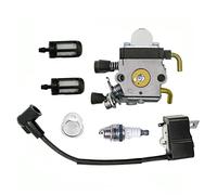 Hippotech Carburateur et Bobine d'allumage avec Bougie d'allumage Filtre à Carburant pour Ampoule d'amorçage pour STIHL FS75 FS80 FS85 FC85 HT70 HS75 HL75 HT75 HS80 Coupe-Bordures