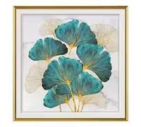HIPWST Ginkgo Biloba Canvas Wall Art Home Creative Canvas Artwork Home Decor for Restroom Toilet Novelty Housewarming Gift(60x60cm/Frameless)