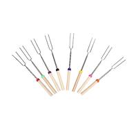 Hiraith Kit D'extension Télescopique de Bâtons de Rôtissage de Guimauve pour les Barbecues de Foyer de Camping en Alliage D'aluminium