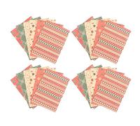 Hiraith Papier D'emballage de Noël à Motifs Classiques, Bricolage, Matériau Kraft Artisanal, 27,6x19,7 Pouces, pour Festival D'hiver, Fête D'anniversaire, Mariage