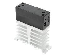 Hiraith Relais Statique 60A Contact Métallique | Boîtier ignifuge, dissipateur thermique, tension d\'entrée AC 70-280VAC, tension de sortie 24-480VAC