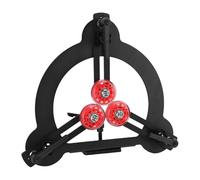 Hiraith Tour à Bois, Support Stable en Acier Durable avec 3 Rouleaux Recouverts de Caoutchouc, Rotation Douce pour Tours Pivotants de 8", pour Pieds de Meubles